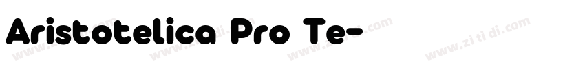Aristotelica Pro Te字体转换